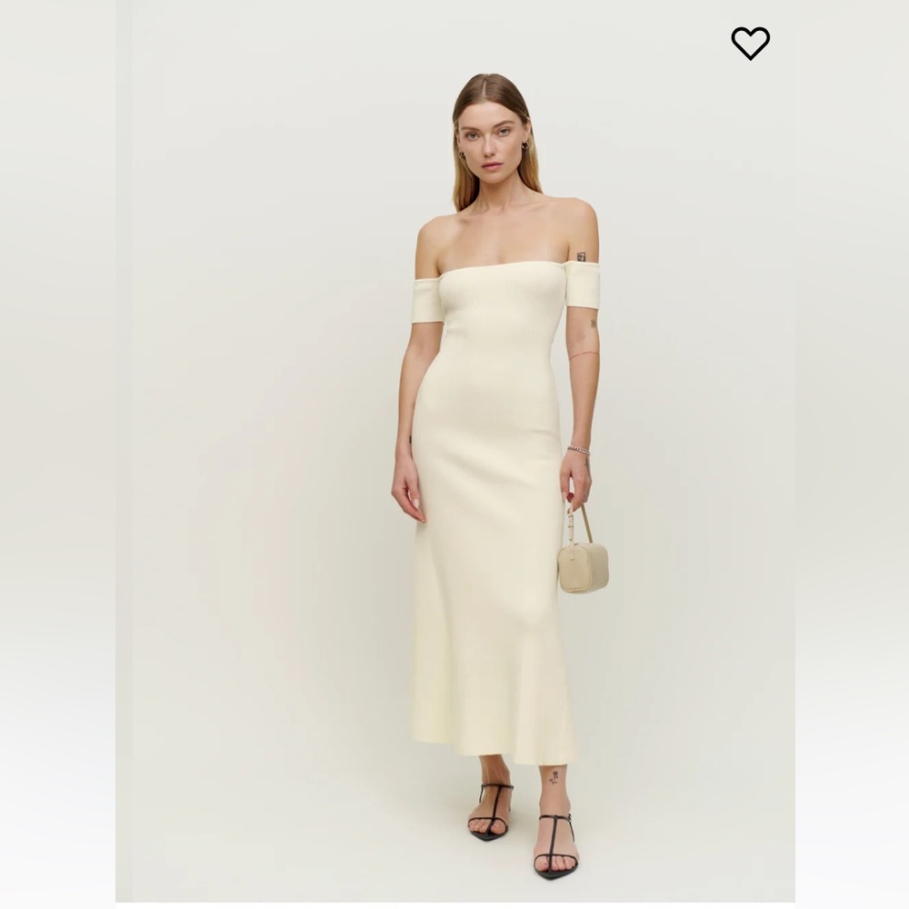 Reformation Ariele Cotton Sweater Dress - shortened